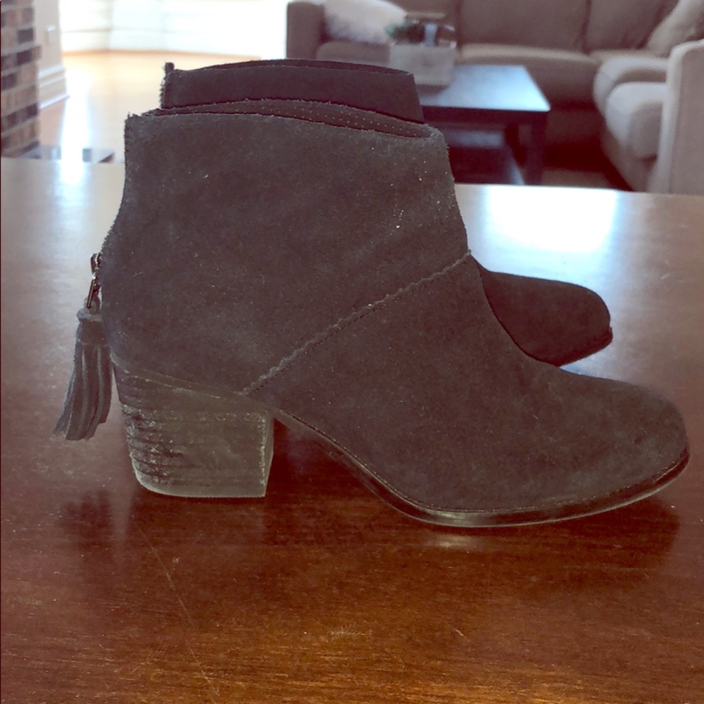 TOMS black booties